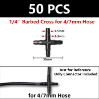 50pcs Conectores De Barba Para Riego Jardín Maceteros 4/7mm Accesorios De Jardín Para Florería Y Paisajismo PP Dinámico - details 3