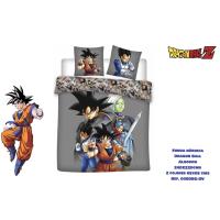 Funda Nórdica Aymax Reversible Dragon Ball Goku Para Cama de Matrimonio hasta 150cm ancho Algodón 100%, Medida 240x220 cm, más 2 Funda Cojín 65x65cm - details 2