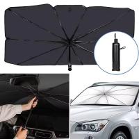 Parasol Coche Delantero, Parasol Plegable Coche con Anti UV Rayos,Sombrilla Paraguas del Coche para Lunas Delanteras, Parasol para Parabrisas de los Coche para Mayoría de Coches, SUV, Camiones - details 1