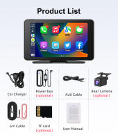 Cámara De Dashboard 7' DVR 2.5K Con Navegación GPS Y Control De Voz Compatible Con Carplay Y Android Auto Cámara Trasera Inalámbrica Monitor De Coche FM AU - details 18