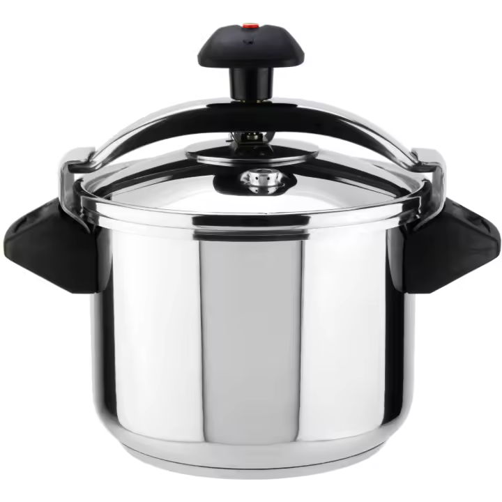 Magefesa Inoxtar - Olla a Presión Tradicional de Acero Inoxidable 18/10, Inducción, Cocina Sana, Pomo Rotatorio, Fondo Termo-Difusor de 5 Capas - 1