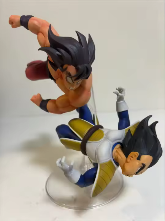 Figura De Acción Dragon Ball Z Goku Vs Vegeta 23cm PVC Coleccionable Regalo Para Fans De La Animación Japonesa Escala 1/6 - 1