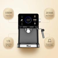 Máquina de café Espresso Digital, cafe molido y capsulas Compatibles Nespresso, cafetera 20 Bar, 1350W, Pantalla LCD, Vaporizador Acero Inoxidable, Depósito 1.5L, Don Feliz - details 3