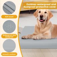 Cubierta De Sillín Para Perro En Tela Oxford Impermeable Protector De Sillín Con Cierre Desmontable Fácil De Lavar Ropa Para Mascotas S/M - details 3