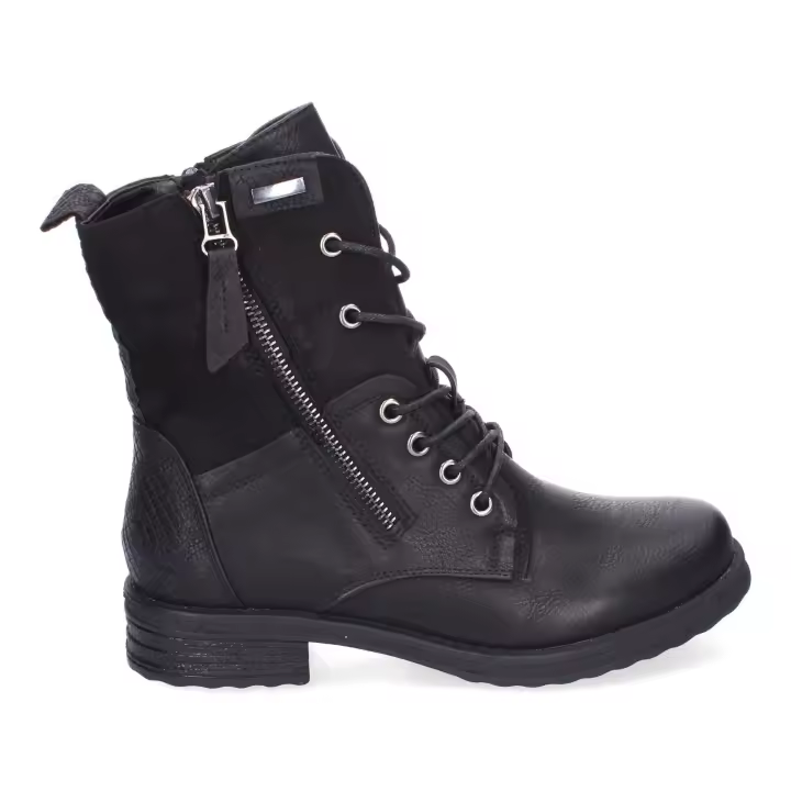 PuntoSalao Botas estilo militar casual para mujer color negro F6292 - 1