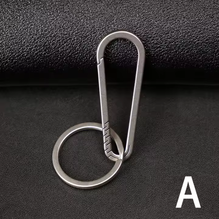 1PCS Hebilla De Llave De Aleación De Titanio Anillo Para Coche Accesorios De Exterior Herramienta EDC Correa De Llave - 1