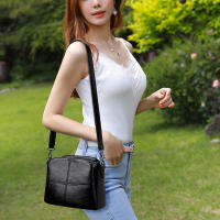 Bolso De Hombro Para Mujer Vintage En Piel Suave PU Color Sólido Cuadrado Bolsa Cruzada Para Mujer Madura Nuevo Gran Mensajero - details 6