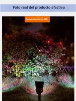 Spotlight Solar LED RGB 18 Luces Impermeable Para Jardín Decoración De Paisaje Camino Y Jardín Luz De Escenario Única Diseño - details 8