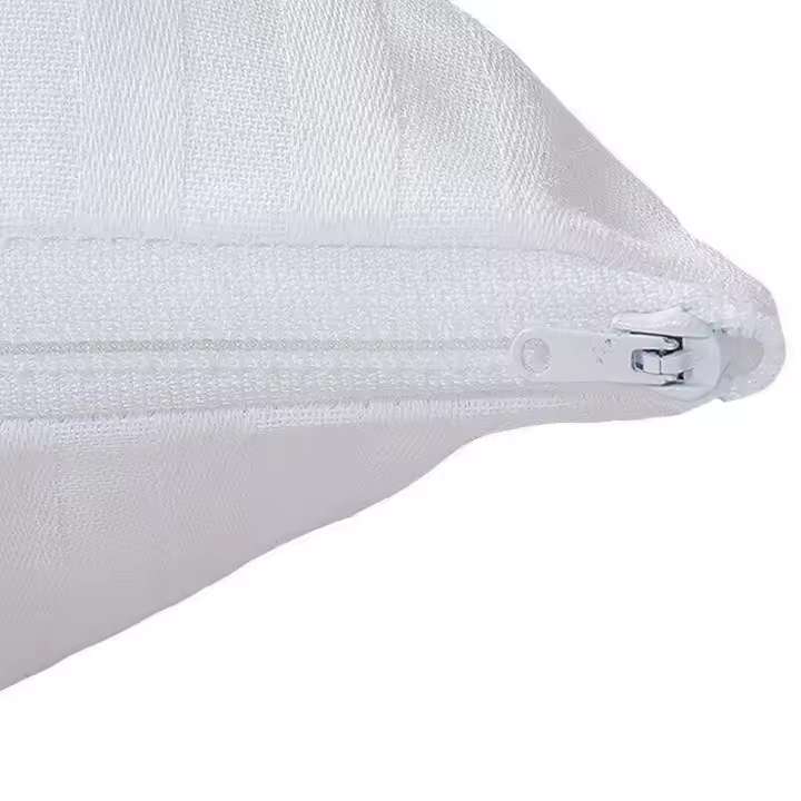 FUNDA ALMOHADA. PACK 4 FUNDAS PROTECTORAS ALMOHADAS CUTÍ LISTADA C/CREMALLERA 35% ALGODÓN - 65% POLIÉSTER. PACK 4 UDES, ANTIACAROS. VARIAS MEDIDAS. PROFESIONALES HOSTELERIA -HOGAR TEXTILHOTEL - 1