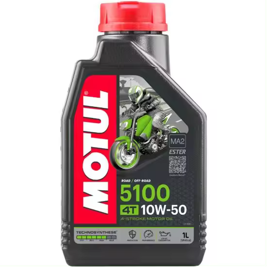 MOTUL 5100 10W50 MOTO 4 TIEMPOS 1L HC-SINTÉTICO - 1