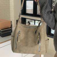 Bolso De Hombro Retro Para Mujer Con Correas De Cuero Frosted Gran Capacidad Bolsa Cruzada Para Comunicación Estilo Invierno - details 8