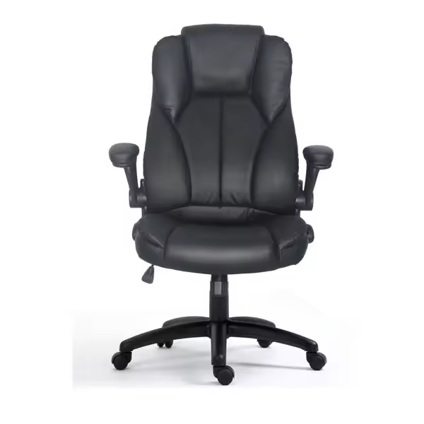 SILLA DE OFICINA ERGONOMICA EQUIP COLOR NEGRO RECUBRIMIENTO PU DE ALTA CALIDADDISEÑO ERGONOMICO - 1