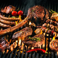 DESEOS Pinzas barbacoa | Pinzas cocina | Tenazas barbacoa | Hierro | Mango ergonomico | Ideal para barbacoas al aire libre - details 0