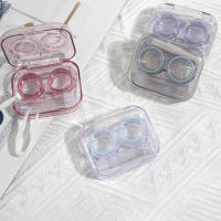 Nueva Estilo Caja De Lentes De Contácto Rosa Con Pinzas Y Set De Succión Plástico Portátil Para Mujer Viaje Moda 2022 - details 4