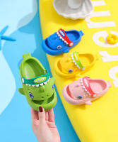 Zapatillas De Jardín Para Niños Protección De Dedos Antideslizantes Impermeables Megalodon Tiburón Casual Playa Verano Unisex - details 11