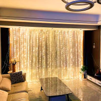 Luces De Encaje LED Para Cortinas 3/4/6m Control Remoto USB Decoración Navideña Para Dormitorio Y Hogar Cadena De Luces Festivas - details 3