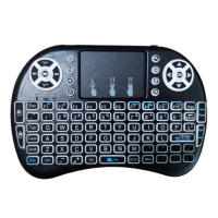 Teclado Inalámbrico Mini Con Ratón Air Mouse 2.4G Backlit Para Android TV Box PC I8 Soporte Para Inglés Ruso Francés Español Portugués Árabe - details 8