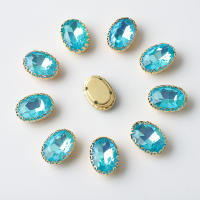 10x14mm Ovalado Diamante Coloreado Para Manualidades Joyería Vestimenta Zapatos Sombreros Accesorios DIY Bordado De Ojo De Caballo - details 14