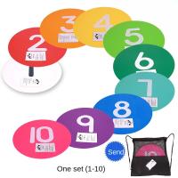 Discos De Logotipo Planos Para Entrenamiento De Agilidad De Fútbol 30cm Marcadores De Obstáculos De Sociedad Deportiva Material TPE - details 0