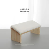 Almohadilla De Mano Para Manicura Blanca De Madera Alta Calidad Soporte De Brazo Para Uñas Estilo Tendido Y Plegable - details 4