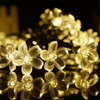 Cadena De Luces Solares Para Jardín Con Forma De Flor 7M Impermeable Con 8 Modos De Iluminación Decoración Para Patio Exterior - details 8