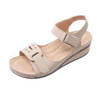 SP Sandalias de mujer de nuevo estil con Tacones de cuña, Suela Gruesa con Velcro, Talla big, sandalias de una Tira en stock, - details 32