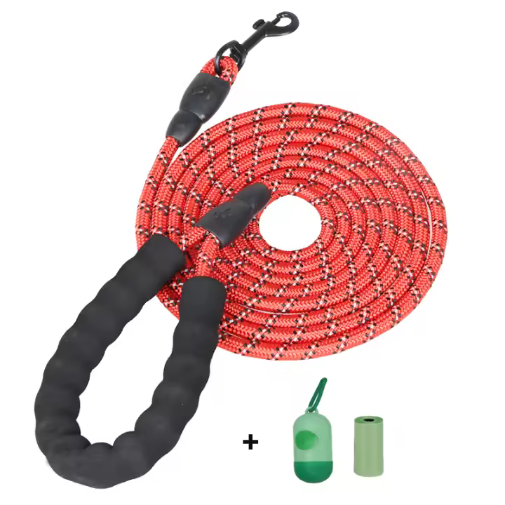 Correa De Perro Reflectante Multicolor Para Entrenamiento De Correr Cómoda Para Grandes Y Medianos Ropa Redonda De Nylon Apto Para Todas Las Etapas - 1