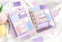 Etiquetas Decorativas Tri-fold Encuentros Serie De Tiempo Horario Simple Etiquetas De Pizarra Lindo Suministros De Estación Tamaño A5 - details 6