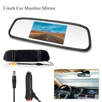 Bileeko Pantalla LCD Color TFT 5 Pulgadas Espejo Retrovisor Para Coche Con Cámara De Visión Trasera Para Parkings - details 1