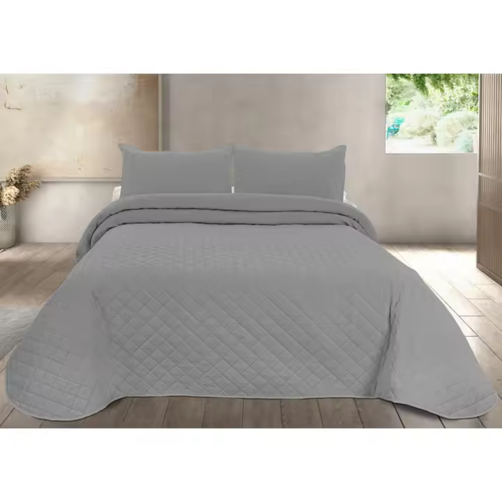 Colcha Pierre Cardin EGNA Gris Cama de 135 - 1