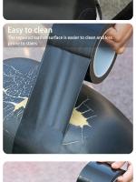 Parche De Cuero Artificial Resistente Al Agua Para Reparación De Scooters Motos Sillas Y Sofás DIY Negro Autoadhesivo - details 6