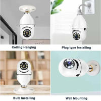 Cámara De Vigilancia WiFi 5MP 5G Doble Banda Con Visión Nocturna Y Voceo Bidireccional AI Detección De Humanos Cámara E27 Zoom Surveillance Cam Yiiot - details 4