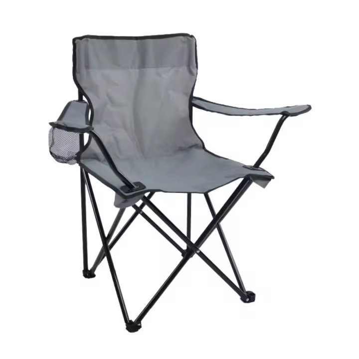 Silla Plegable de Camping de Acero con funda incluida, 50x50x80cm, Silla de Acampada Plegable, Ideal para Camping o Pesca, Estructura de Acero Resistente y Asiento de Lona Impermeable - 1