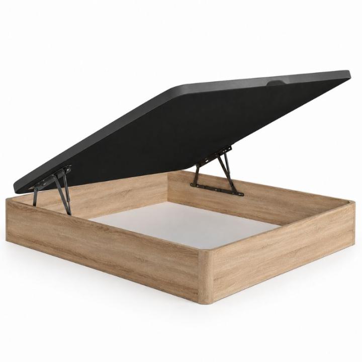 MOBELCENTER - High Capacity Canapé with Lid and Ventilation, 135x190 cm, Cambrian Color, featuring a breathable 3D fabric, ideal for maximizing storage space in your bedroom.