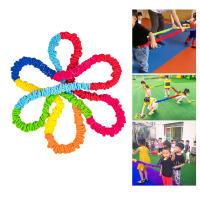 Banda Elástica De Fleece Para Niños Bandas De Resistencia Dinámicas Para Ejercicios Cooperativos Bandas De Estiramiento Para Entrenamiento Cardio En La Pierna Equipamiento De Juegos De Equipo Para Jardín Escolar - details 0