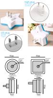 Lámpara Nocturna LED Mini Estrellas Adorable Para Dormitorio Habitación De Niños Pasillo Escaleras Sensor Automático EU/US 220V - details 4