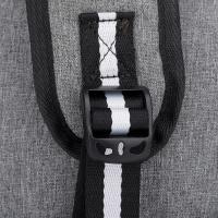 Mochila Casual Unisex USB Cargado Negro Sólido Polyester Bolsa De Viaje Para Hombre/Mujer Estudiante Chico/Chica - details 24