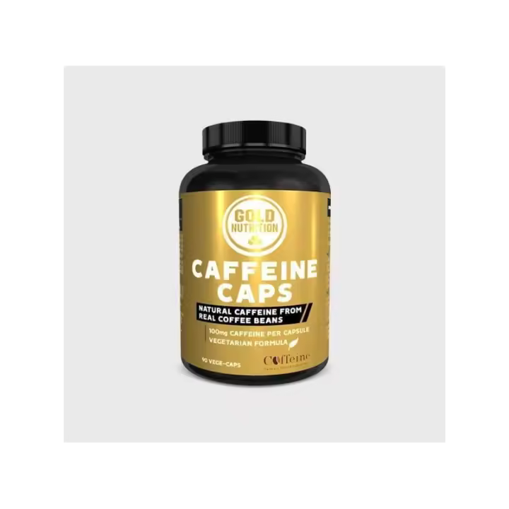 Caffeine 100mg 90 VegCaps -Gold Nutrition - 1