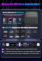 Adaptador Wireless Carplay Android Auto 2En1 Ai Box Para Kia Maxus Mazda MG Porsche Toyota VW Volvo Chevrolet Ford GMC Haval Honda - details 3