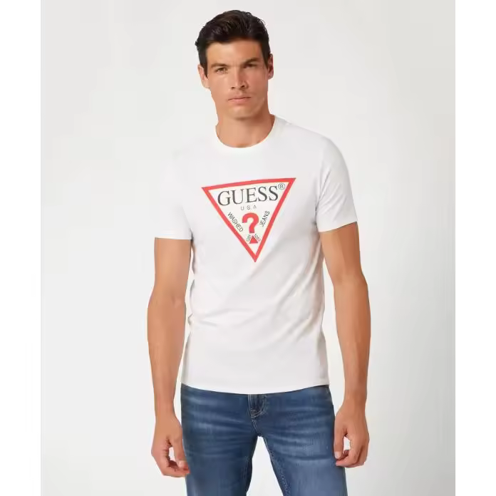 Camiseta Original Logo Blanca Guess - 1