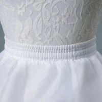Petticoat Crinolina Vintage Slip Hoop Skirt Underskirt Para Traje De Boda Vestido Many Estilos De Poliéster Técnica Crocheted - details 29