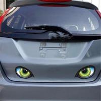 2Pcs Pegatinas De Coche 3D Estéreo Reflector Ojos De Gato Creativo Pegatina Universal Para Espejo Retrovisor Adhesivo Para Coche - details 1