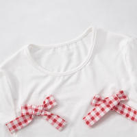 Conjunto De Vestido Y Mini Falda Cutenova 2024 Nueva Colección Con Lazo En La Cintura Y Estampado De Cuadros Para Mujer Joven Estilo Dulce Y Sobrio - details 10