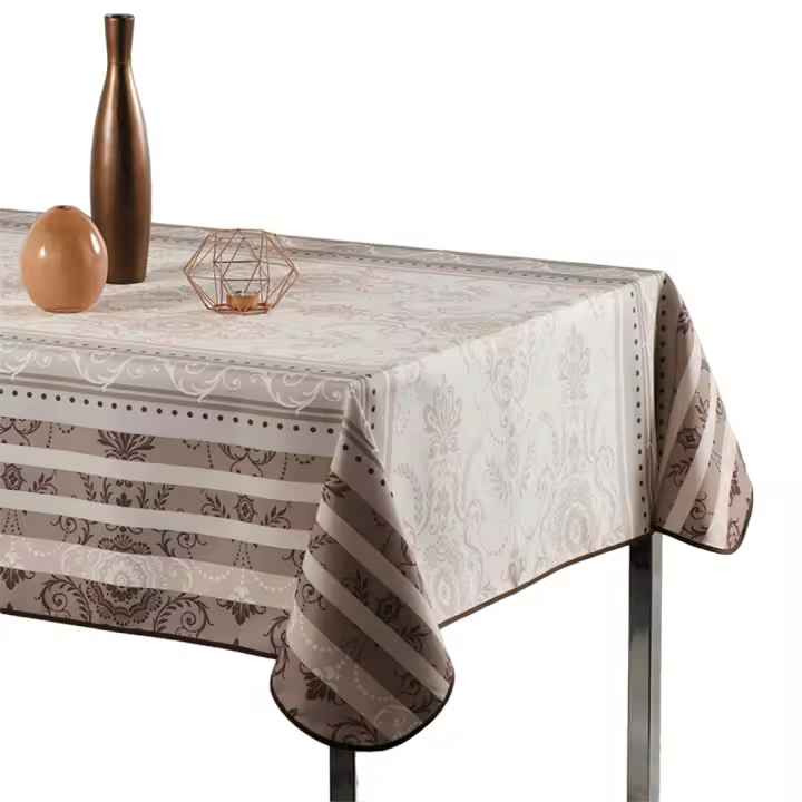 ARTEMANTEL Mantel Antimanchas BARROCO de Poliéster para Mesa Rectangular o Redondo - Elegancia y Practicidad - 1