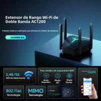 Repetidor De Señal WiFi Dual-Band Kebidumei AC1200 Amplificador De Router Para Red Doméstica 2.4/5G Extensor De WiFi Con Rádaro De 1200M - details 1