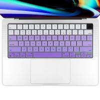 Cubierta De Teclado Compatible Con MacBook Pro14 16 Inc Y Air 13.6 15.3 M2 M3 A2442 A2779 A2918 A2485 A2780 A2991 A2681 A2941 Silicona Impermeable Y Antipolvo Para Laptop - details 0
