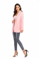 Chaqueta De Mujer Estilo Europeo Y Americano Casual Polo Cuello Redondo Ajustada Para Primavera Y Otoño 2024 Polyester Cotton - details 8