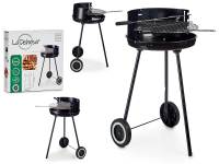 MAXHOME-La dehesa Barbacoa carbón redonda, 42 cm, soporte trípode 2 ruedas, rejilla regulable,42,5 x 41,5 x 71 cm. - details 3
