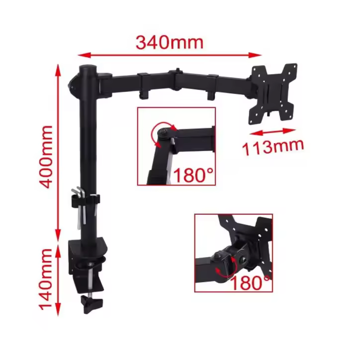 soporte de monitor para mesa,soporte de tv,15pulgadas-33pulgadas,maximo 9 kg,cm,fespu - 1