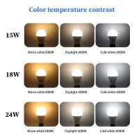 5pcs Bombilla LED E27 B22 CCT AC220V 110V 18W 24W Memoria Función Restablecimiento De Temperatura De Color Para Dormitorio - details 2